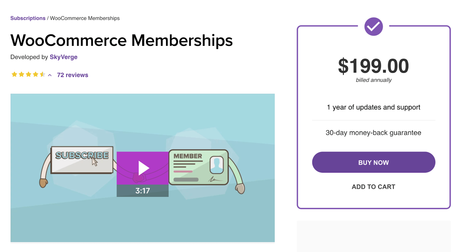 WooCommerce Memberships banner