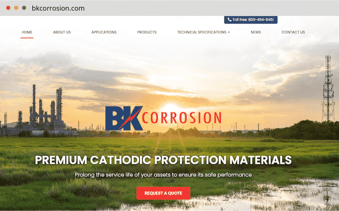 BK Corrosion’s manufacturing site built by Pronto