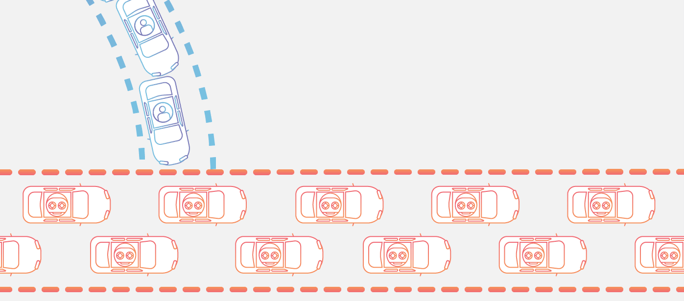 traffic jam diagram