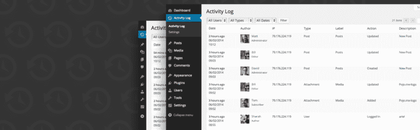 Activity Log