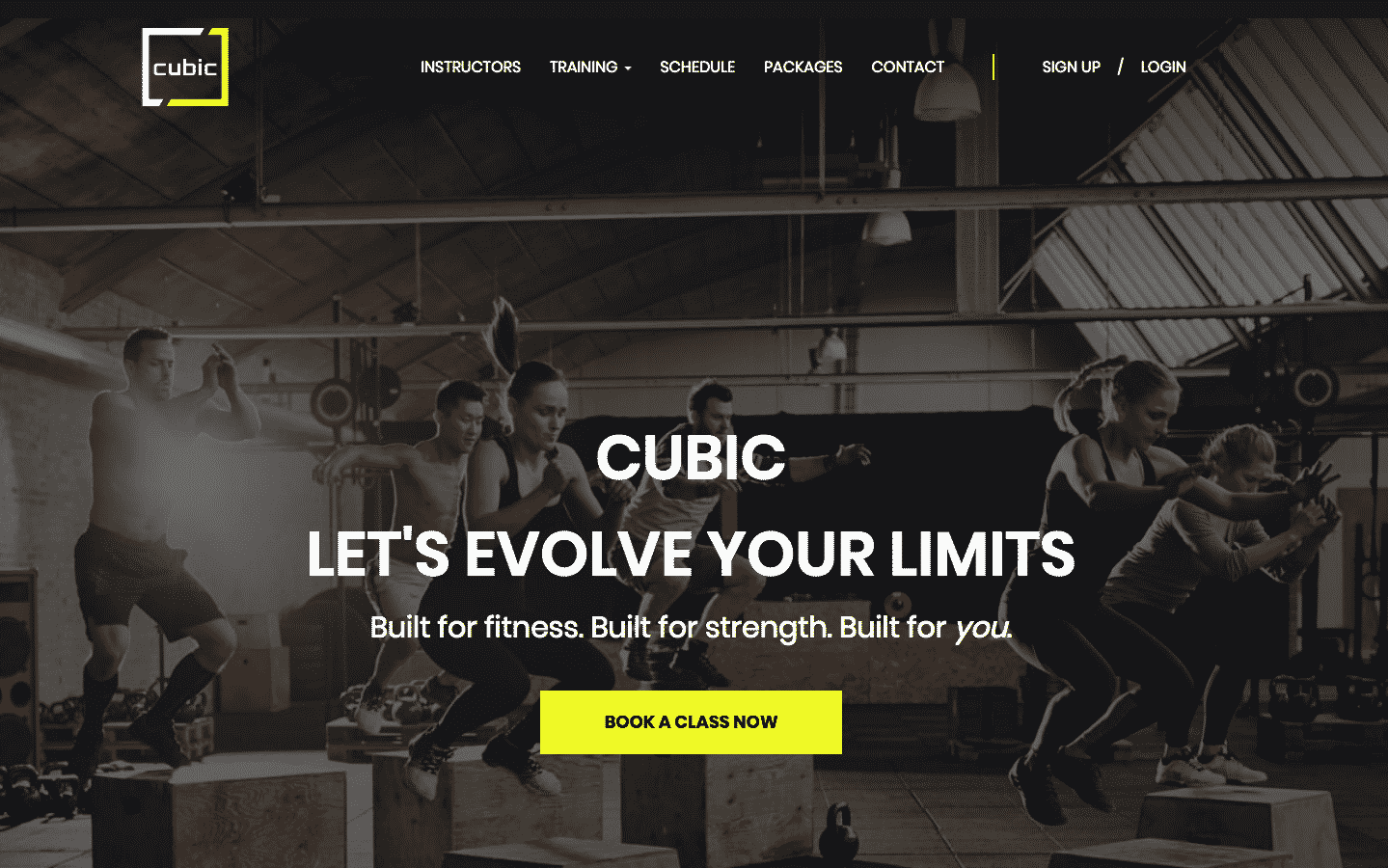 Cubic Fitness - Gym Website Bangkok