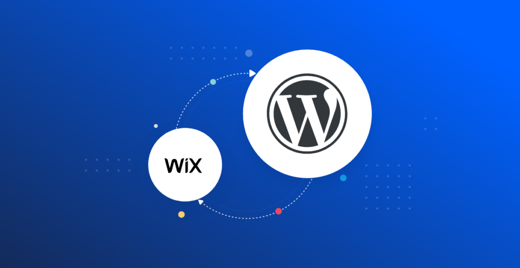 Wix to WordPress feature graphic