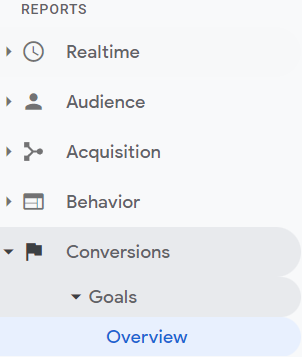 goals report navigation