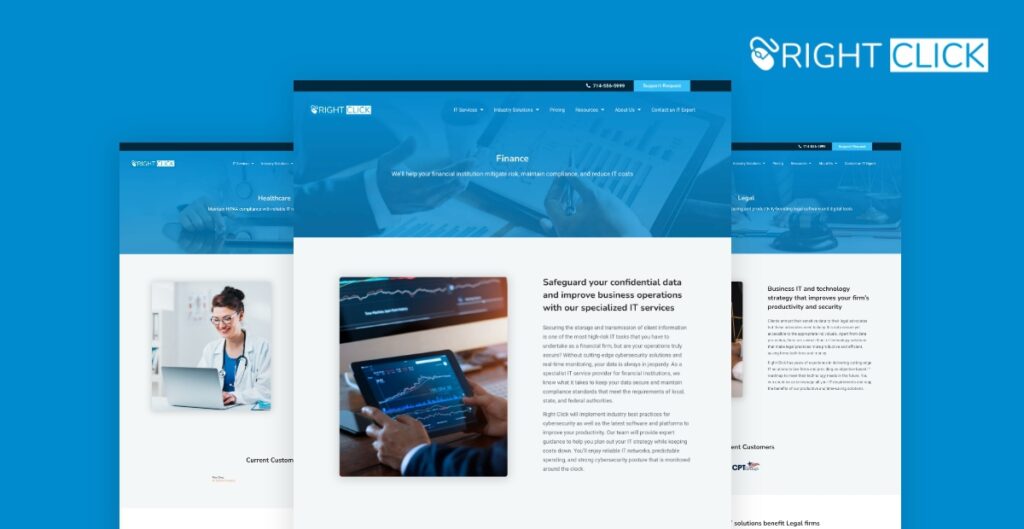 Right Click home page