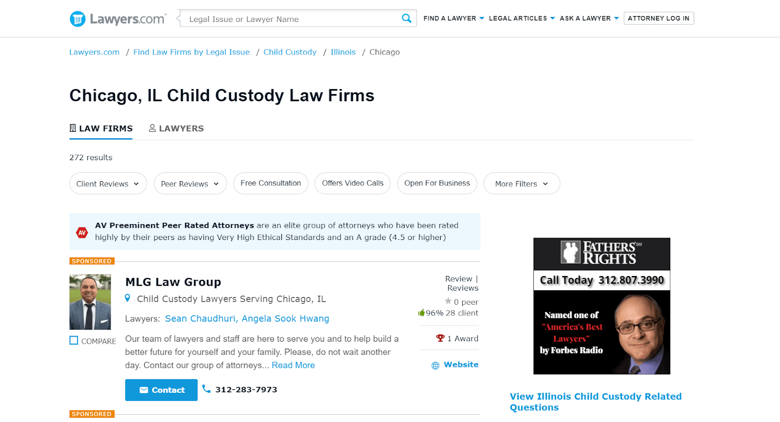 lawyerscom screenshot