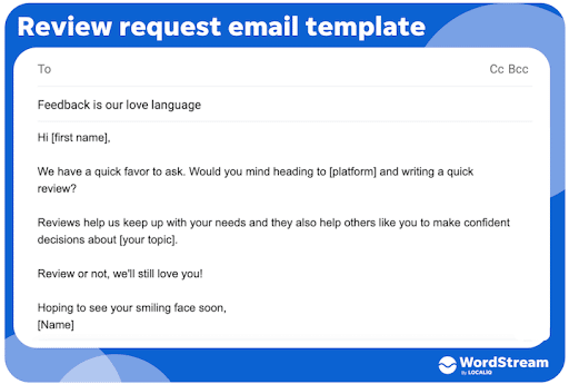 request email template