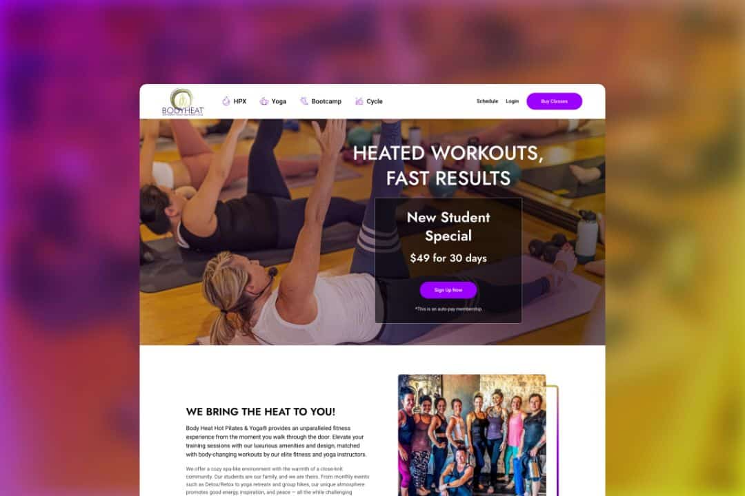 bodyheat showcase hover
