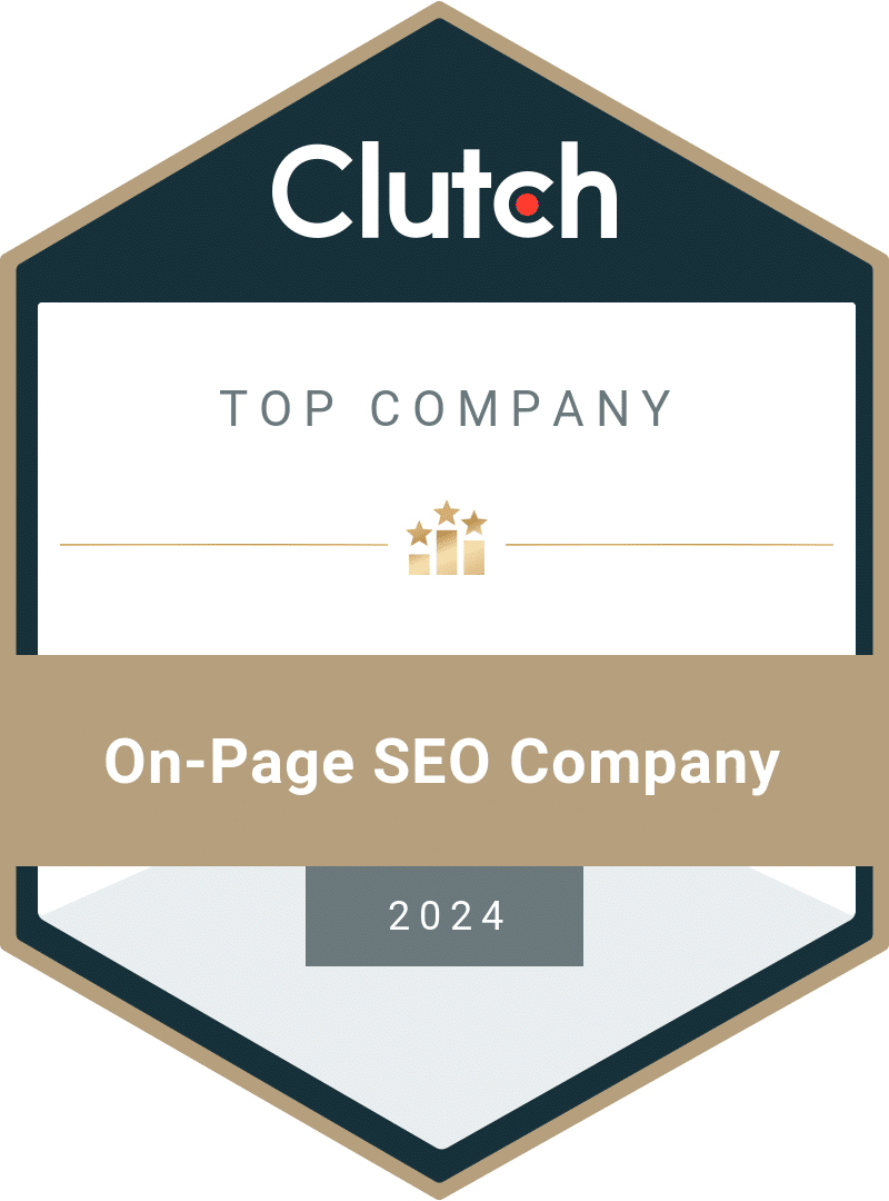 top clutch.co on page seo company 2024 award
