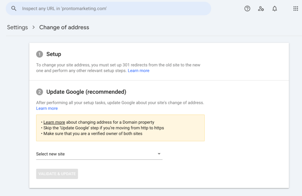 google domain change example