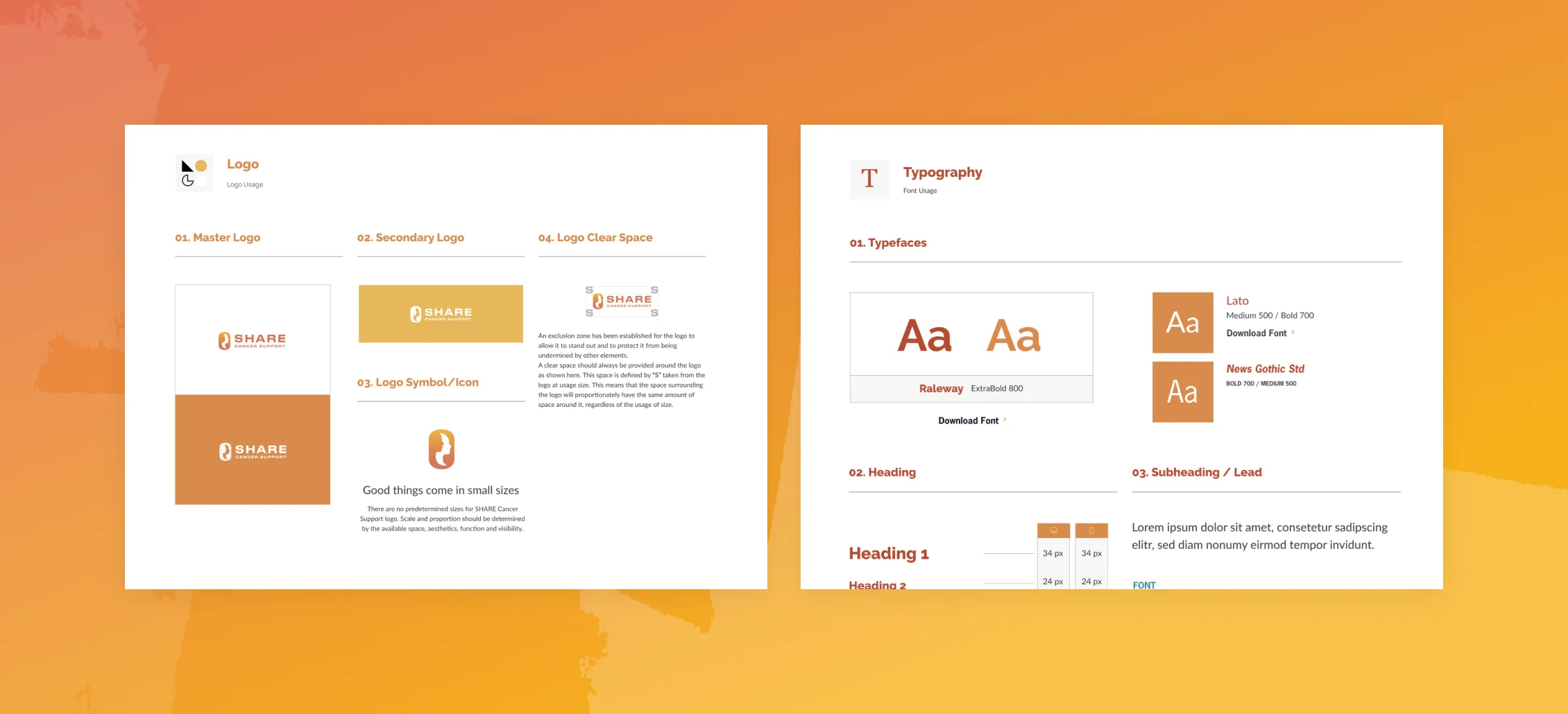 share cancer webdesign guideline
