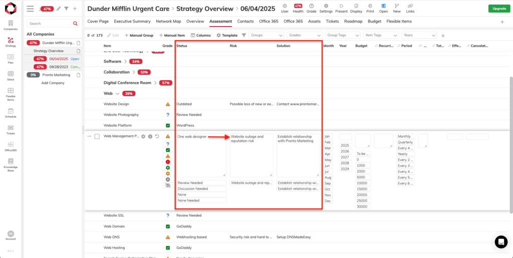 web management partner step in strategy overview assessment
