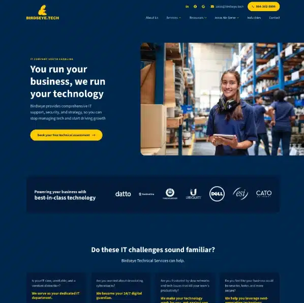 showcase birdseyetech desktop