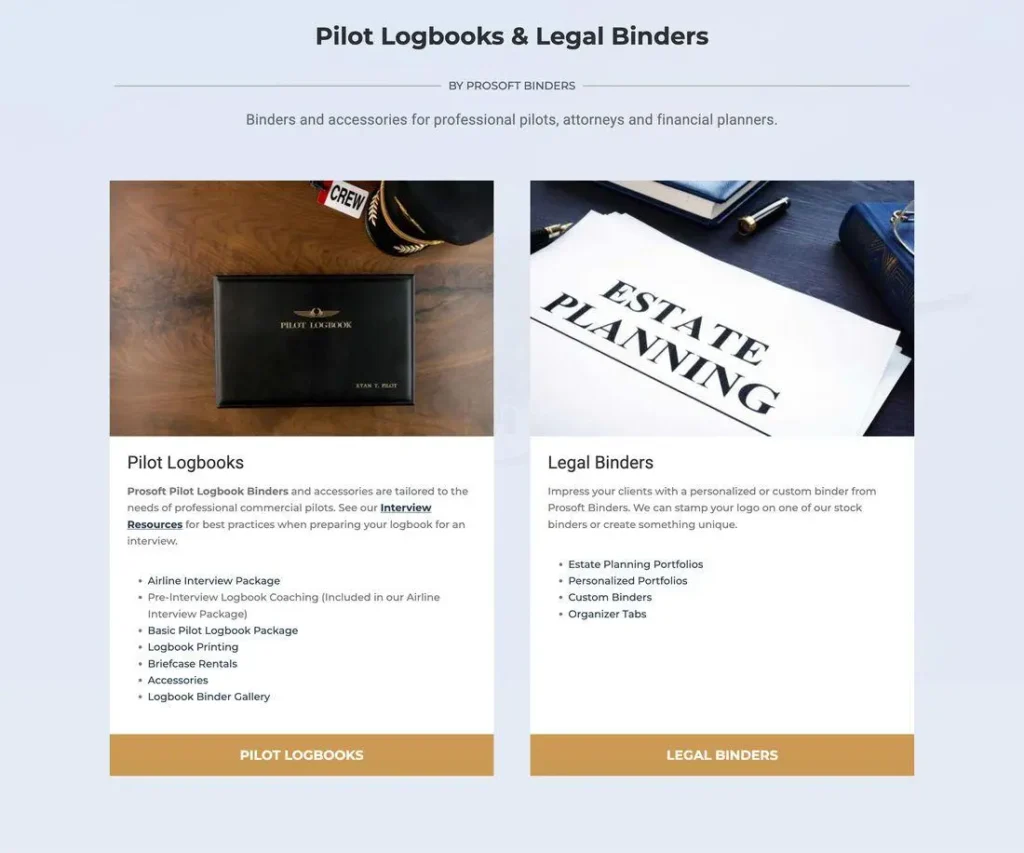 Prosoft Binders Specialty Solutions Provider Website Support Case Study