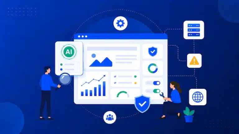 ai website management with human specialists oversight