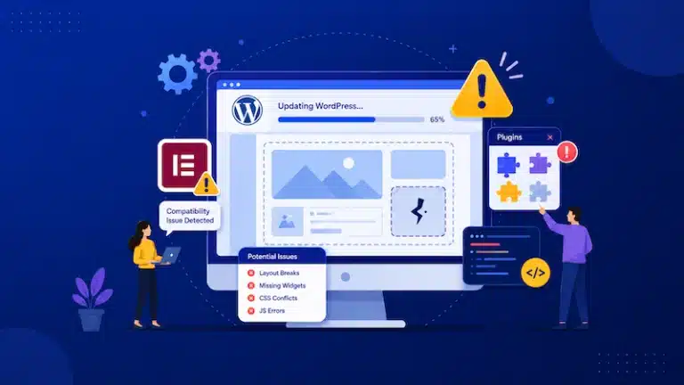 why does elementor break after wordpress update