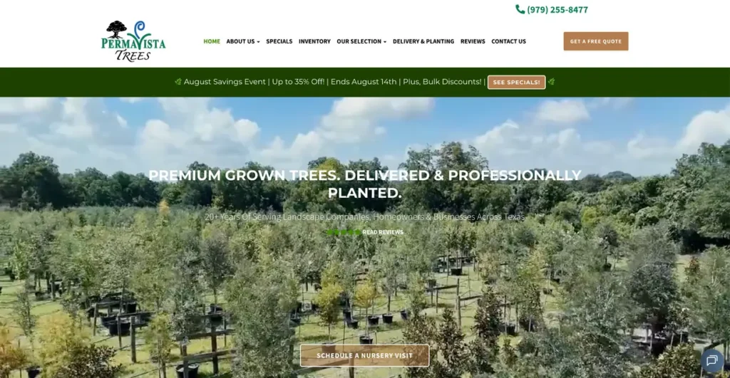 PermaVista's website